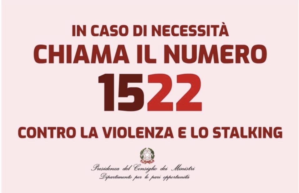 Al momento stai visualizzando NON SEI SOLA – chiama 1522